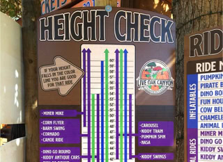 Live Oak Canyon Attraction Signs