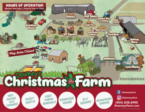 Downey’s Farm Christmas Map