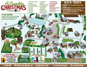 Saunders Farm Christmas Map