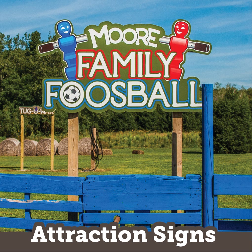 MacArt Attractions Signs
