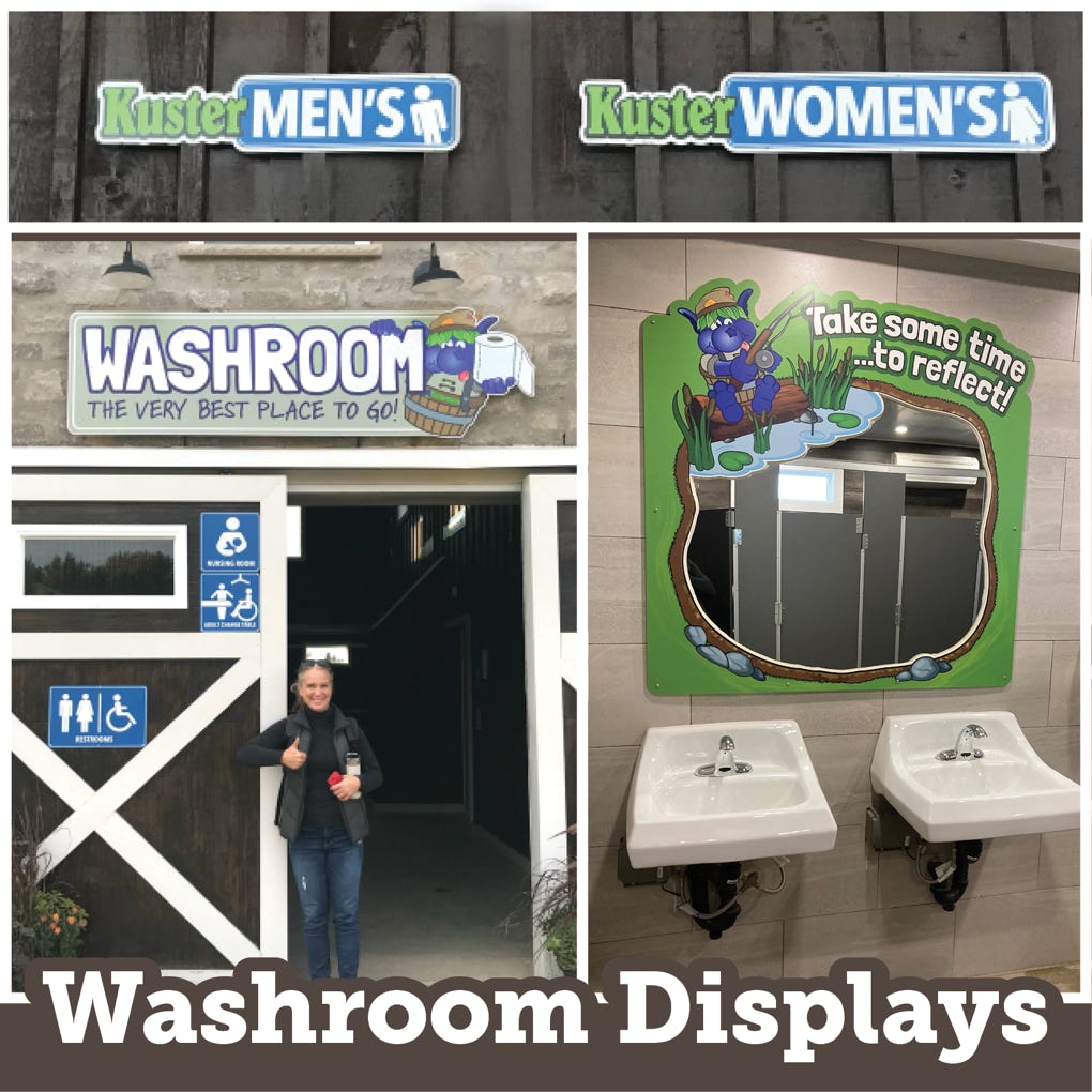 MacArt Washroom Displays Signage